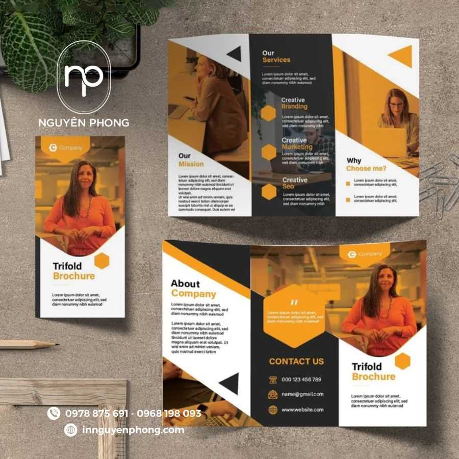 Kích Thước Brochure Chuẩn - Brochure Gập Đôi, Gập 3, Gập 4